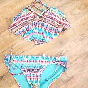 Hobie ruffle top bikini